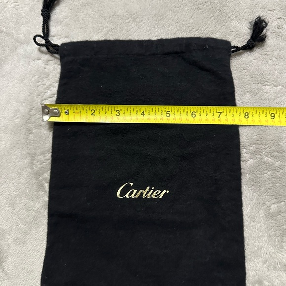 Cartier Black and Gold Velvet Pouch - Picture 3 of 4